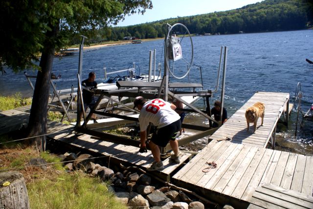 More lifts were pulled, lifted, and dragged from the lake than anytime this year.  