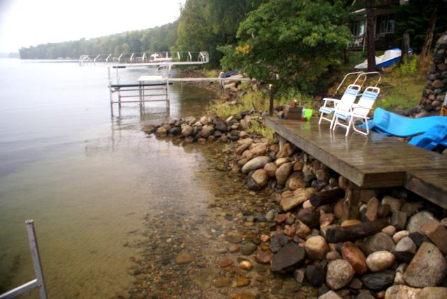 The rain was needed.  Several lifts are still in the water and if we don't get more rain, they won't be. Without being moved.  The lake temperature is down to 66°F.