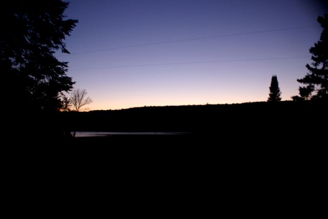 On Friday night as the sun set, the sky cleared and the temperature dropped.  It was well under 32°F by morning.