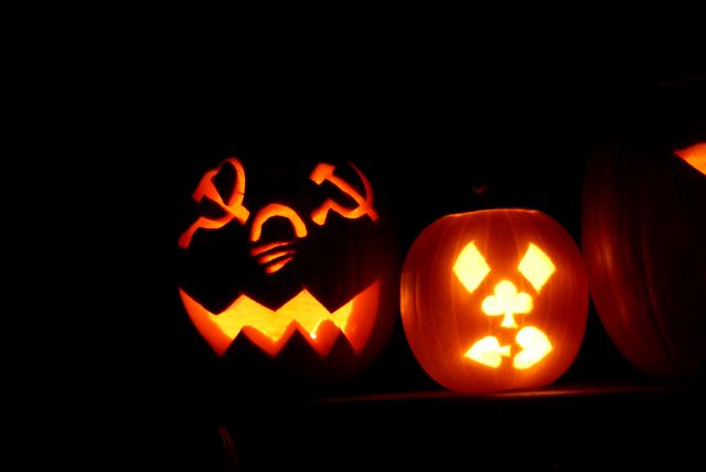 Bernnie went for a politcal theme with his Barack o' lantern