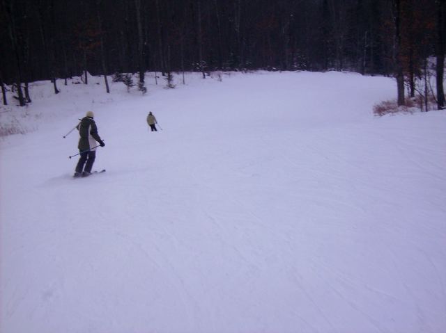 The skiing at Brule on Saturday was great.  There was very good snow and no lines at the lifts.  I am so sore today I can hardly stand it.