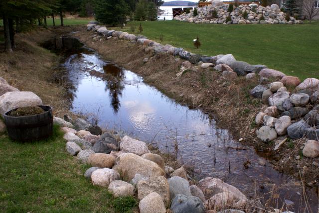 The streams feeding into Lake Lucerne continue to be full and flowing.