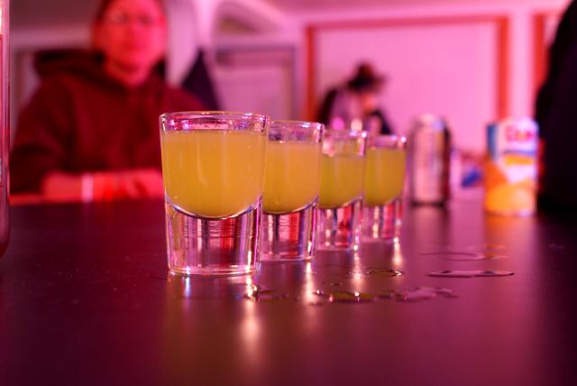 There were even shots with, errr, unfortunate names.  The "<a href='http://www.drinksmixer.com/drink788.html' class ='defaultlink2' target='_blank'>Alien Secretion</a>" was judged to be tasty by all and more rounds were called for.  No aliens were harmed during secretion gathering.