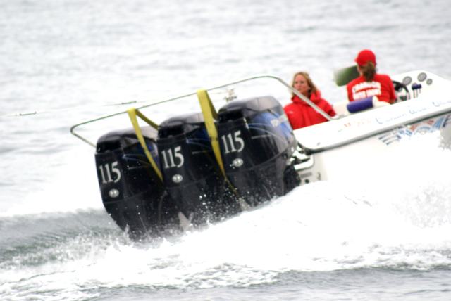 I really like the boat.  It's like synchronized swimming for machines
