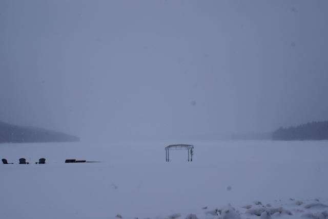 The lake golf season was again postponed due to deep snow.  Last year we were golfing on Lucerne in mid-February.  Hopefully the snow (8 inches-ish) will push the lake up this spring.  We left as the predicted dusting of snow turned into a bit more.  We'll be back next weekend to check the ice and the tree tapping gear.<br><br><br>-Nemo