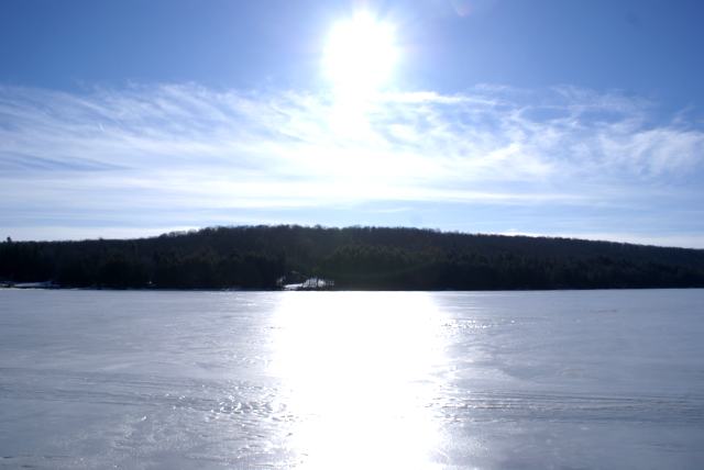 The lake could be ice free before April.  Then again, if a cold end of March and April moves in, it could be May.  The ice measurement next weekend will be telling.<br><br><br>-Nemo