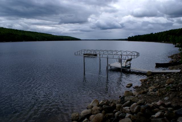 The lake area seems to be in a moist weather pattern.  If this holds, it could be the bottom of the low lake levels and piers will have to be adjusted to make way for higher water.  It's premature to hope for the drought to end after a 1.1 inch weekend, but more storms are predicted over the next several days and we're due for a wet summer.<br><br><br>-Nemo