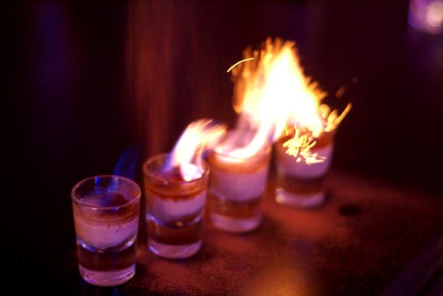 In a lightly attended and abbreviated bar night afterward, some of the finishers soothed tired muscles and sore joints with therapeutic pool, whiskey and flaming shots.