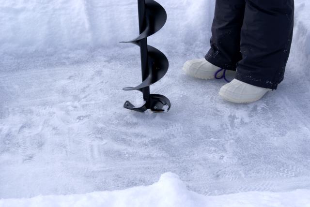 The ice was checked on Sunday.