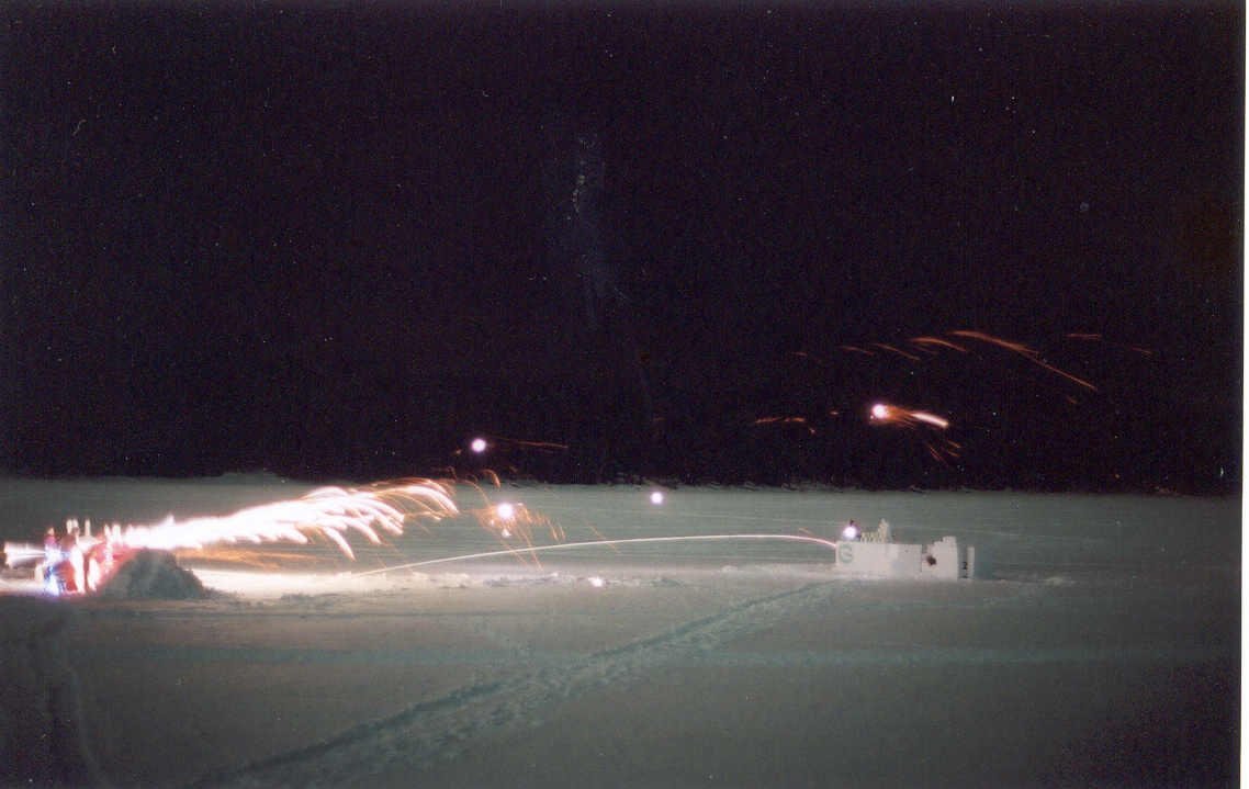The device on the camera that takes pictures automatically refused to engage.  Much of the battle was recorded only in the minds of the few that were there.  When the rocket supplies began to dwindle, I ran off to take these 30 second exposures.