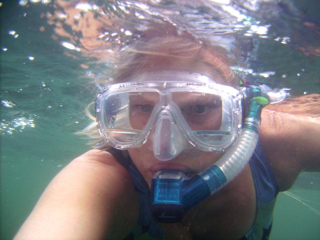 The Lake is still a comfortable temperature (74°F), so much time was spent in/under the water