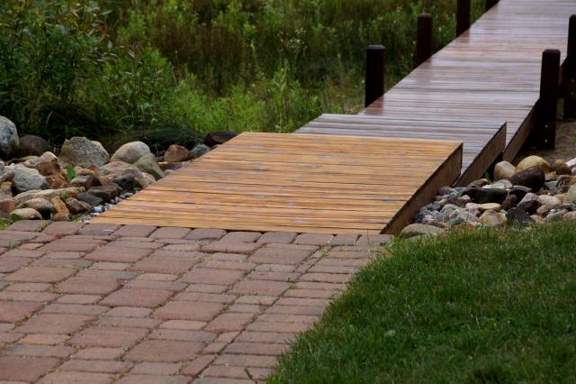The stream that rushes down the road and washes out bricks looked at the new path and said,"Well played Eddy, you win for now."