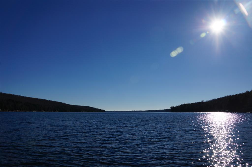 It was cooler during the days leading to the opening of the 2012 deer season.  The lake temperature was falling rapidly under sunlight that seemed to be filtered of all warmth.