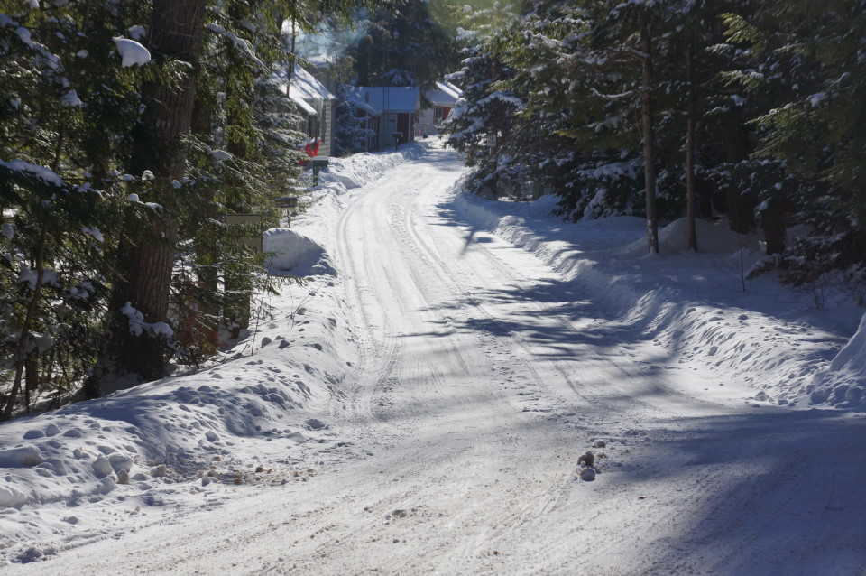 The road conditions on Knott Lane are what you would expect them to be this time of year.  Not good.