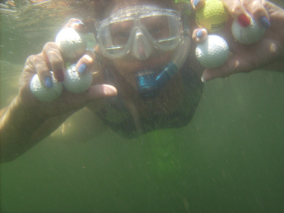 And said golf balls were collected.