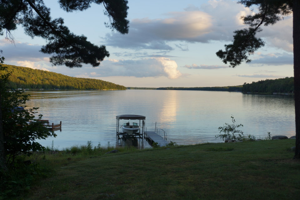 I had a hard time deciding which image of the lake to end with.  This one is good.  I like the reflected cloud and it was taken in the evening thus having a metaphorical tie to the ending summer.