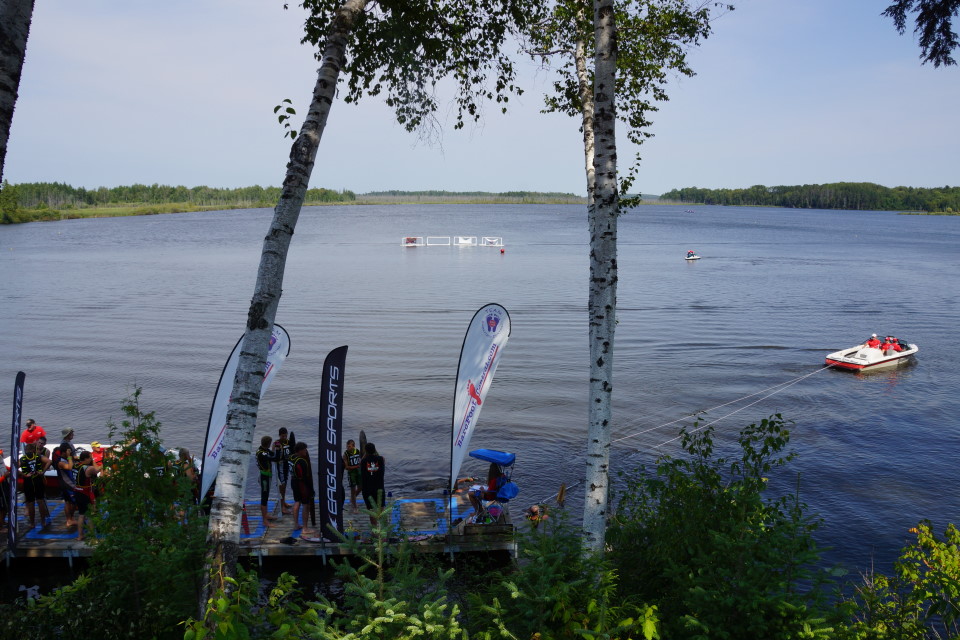 There was no rain during Footstock 2013.  Held just outside Crandon, the 25th running of the tournament had 3 tow boats and plenty of wind induced waves. 