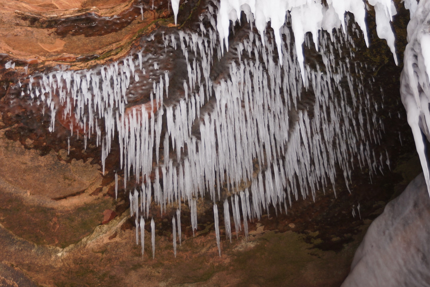 All of the caves had varying amounts of ice in them.