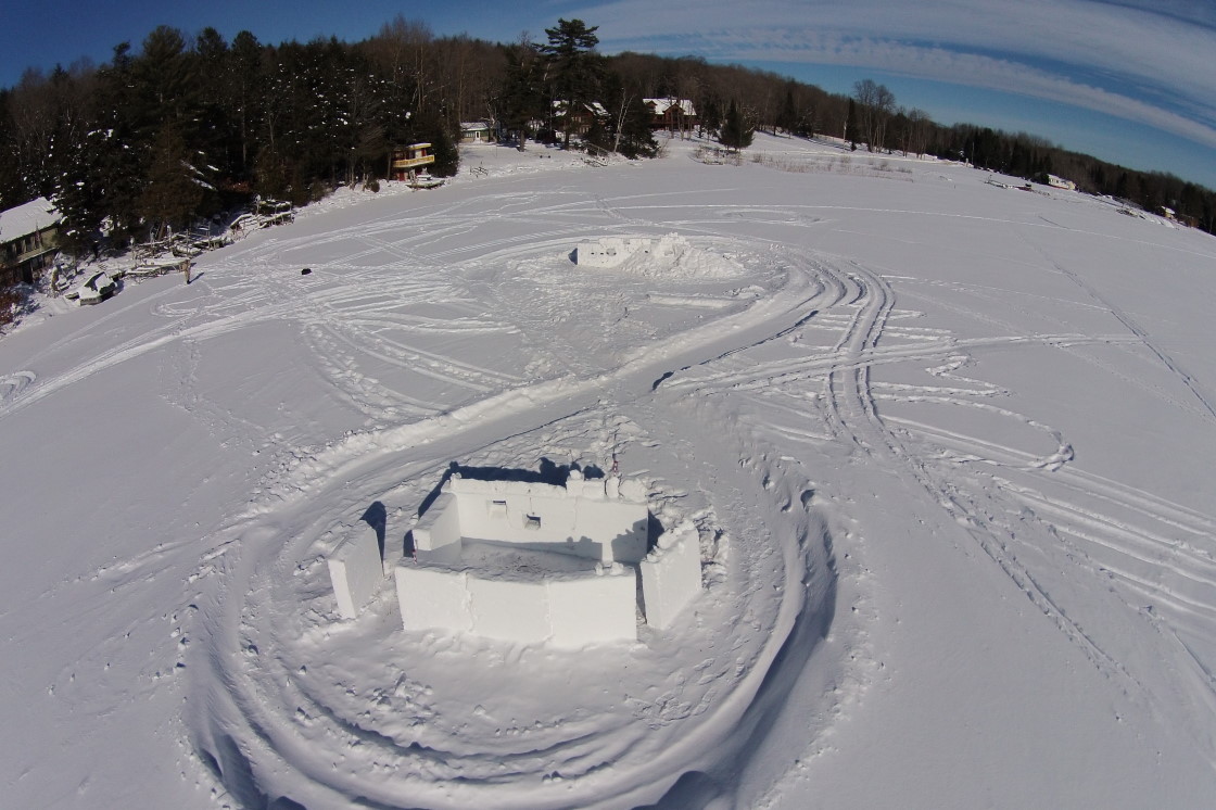 Drone eye views of next year's Annual Lake Lucerne Bottle Rocket War are already in the planning stages.