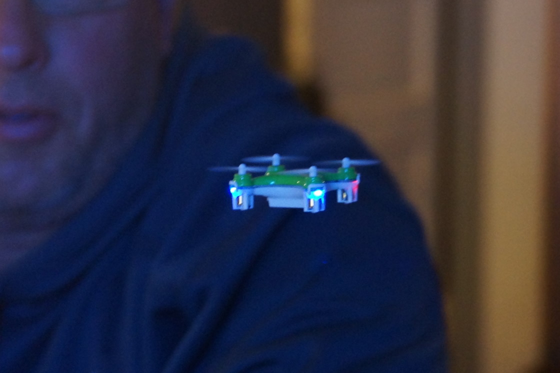 During last week's few periods of sun and windlessness, drones flew outside and inside the bar. They took pictures and pestered the thirsty respectively.