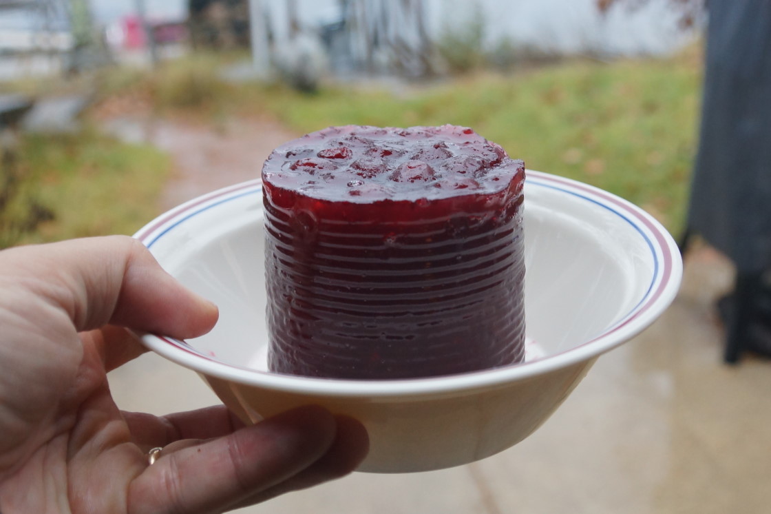 I did the cranberries.