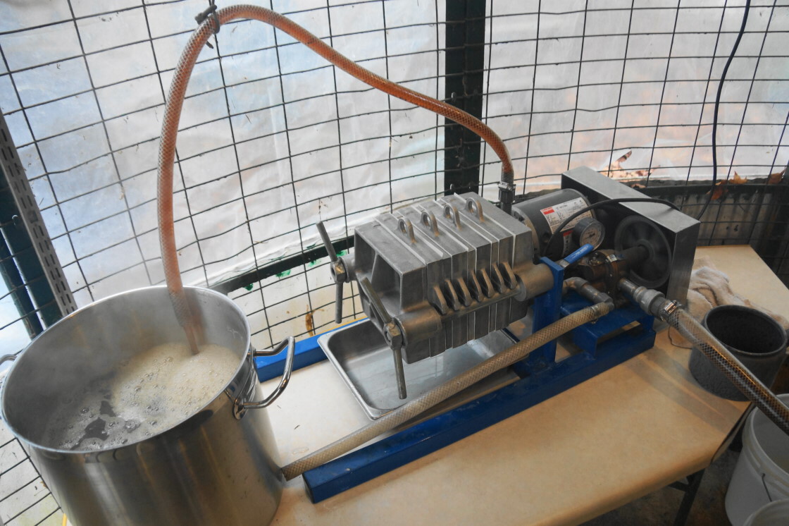 All that collected sap was eventually filtered and bottled before the end of the week.