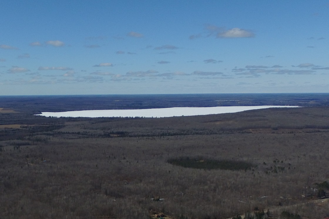 Lake Metonga remains frozen.