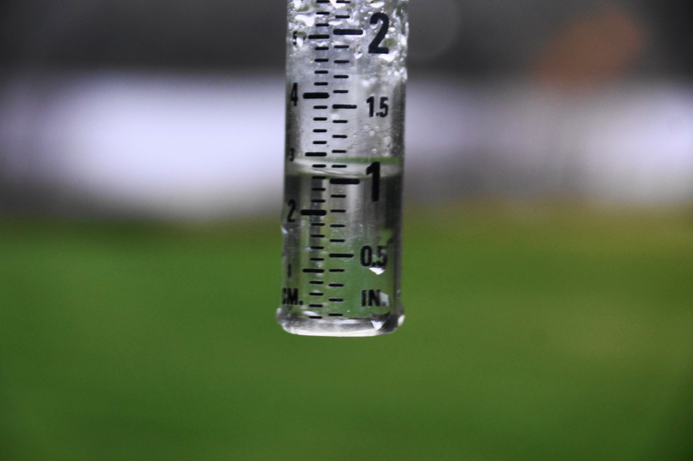 How much rain? Just over an inch! All that wet took out most of the snow and filled the creeks.