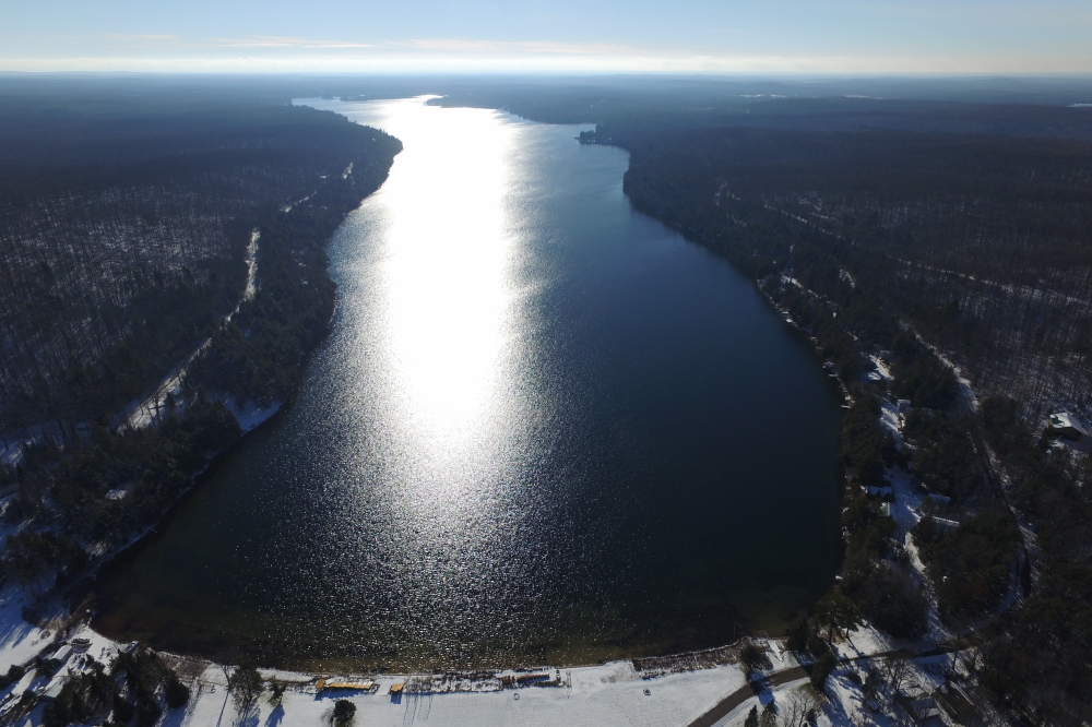 The lake was completely open at the start of last week, the air had a tinge of Fall, and there was hope that Winter wouldn't be that bad.