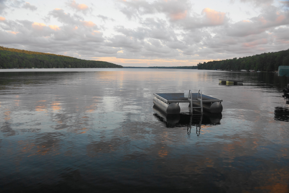 In addition to warm and wonderful, the lake was flat and ski-a-licious for much of the week.