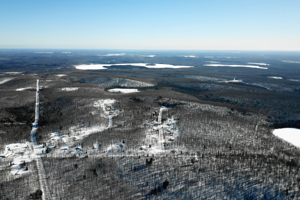 To the East of Lake Lucerne, Lakes Wabikon and Riley remain frozen. Lake Wabikon's ice-out process is usually about 2 weeks ahead of Lucerne's. That being said, ice-out on Lake Lucerne is not expected anytime soon.