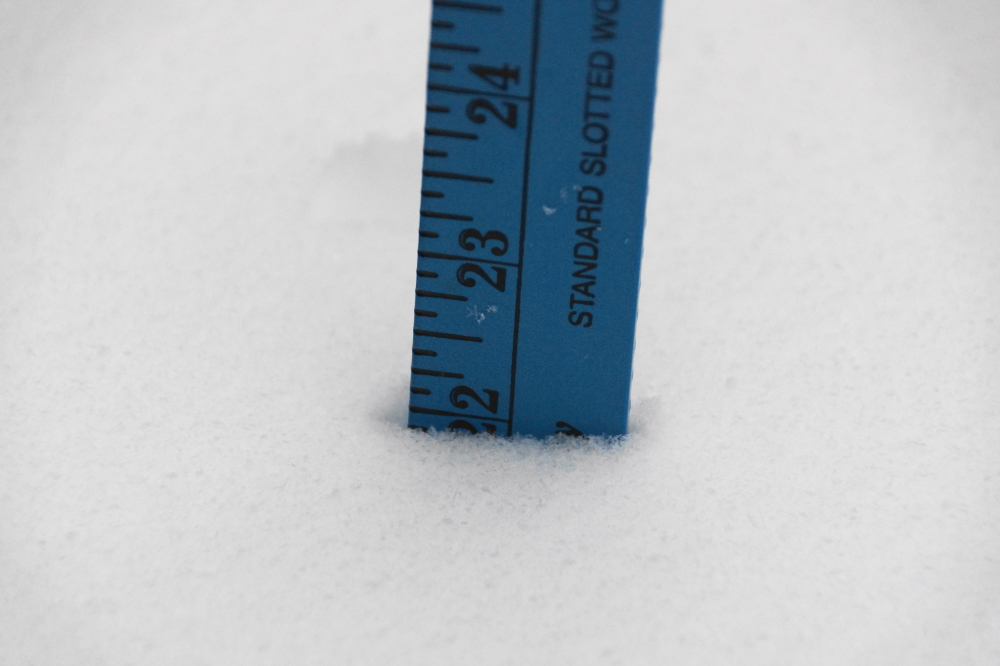 Officially, we got 18 inches. It was noted that there was 22 inches on the bar's deck.
