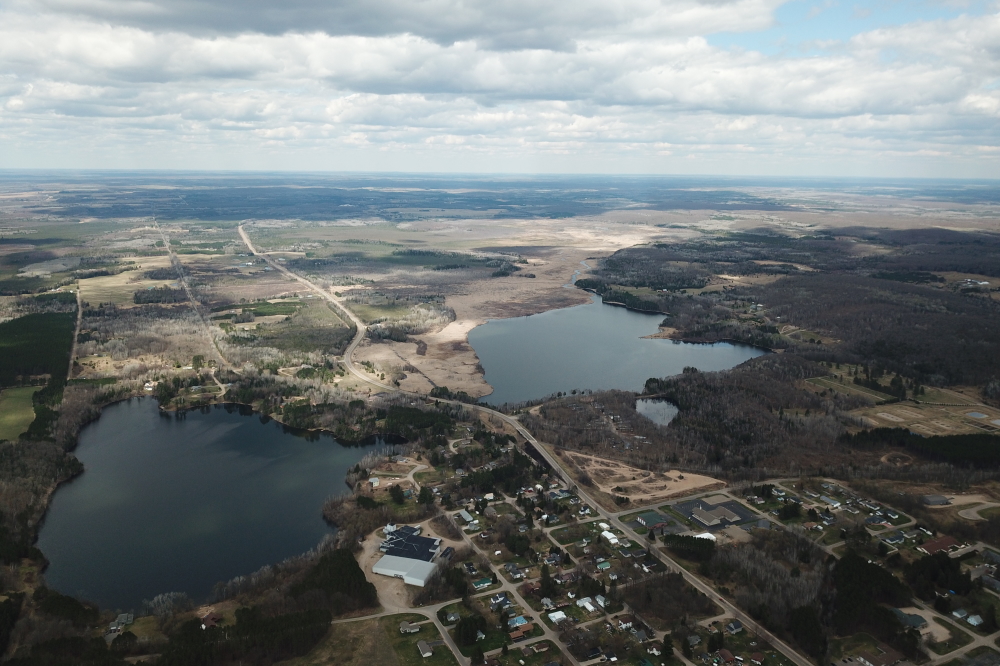 Lakes on the North end of the city are also ice-less.