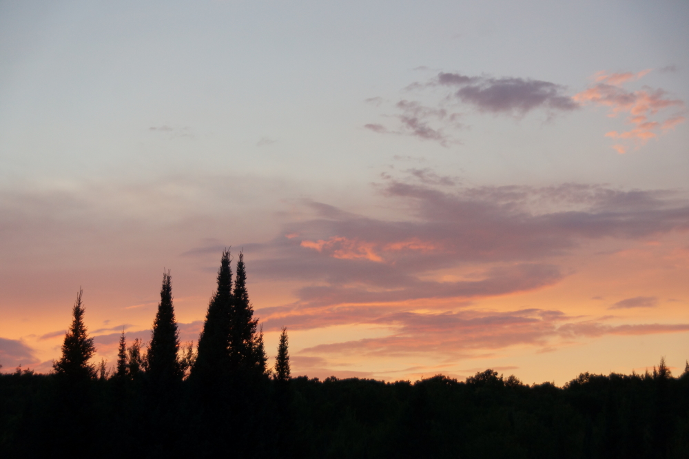 Then all those colors (and more) would come together in the sky at sunset.
