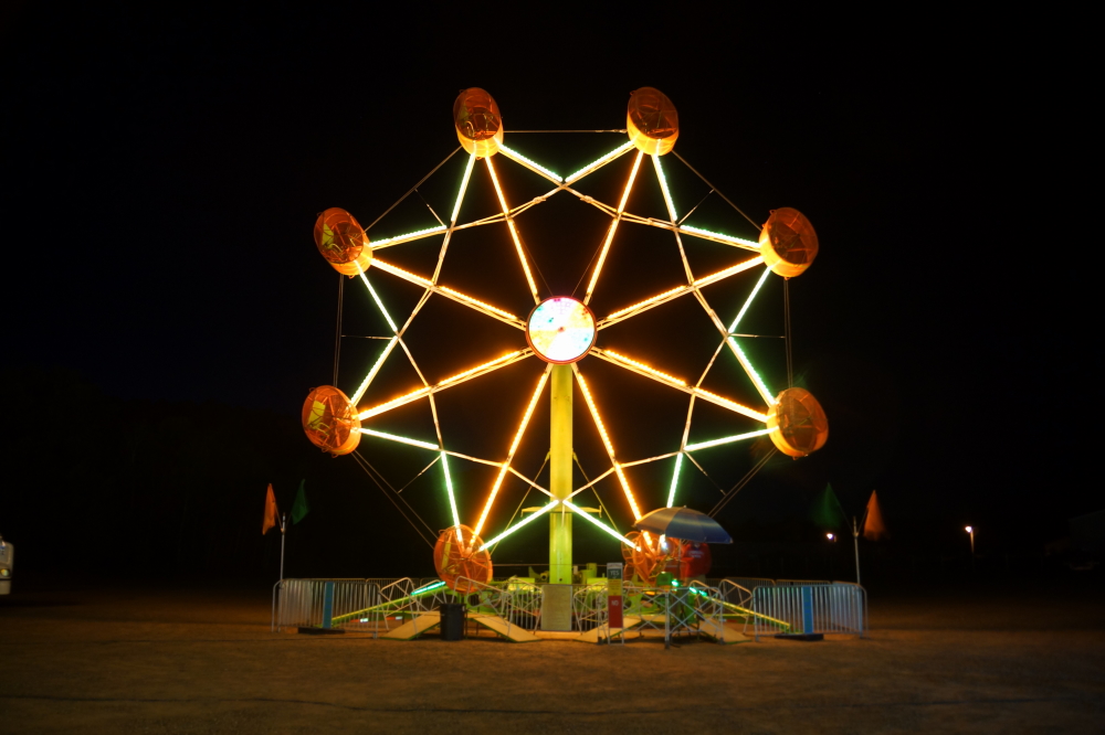 Rides included the Rock-o-Planes and others to entice the young and soon to be nauseous.