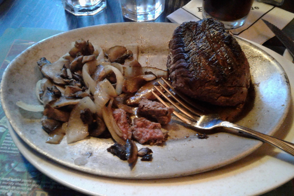 The steak was some of the best, if not <i>the</i> best, ever. We agree <a href="https://www.onlyinyourstate.com/wisconsin/wi-underrated-small-town-supper-clubs/">with the internet</a>. McGregor's Blink Bonnie is one of the most outstanding supper clubs in northern Wisconsin.