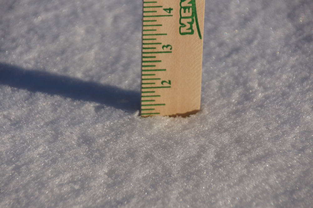 The snow on the bar's lawn is about 4 inches deep. The snow on the lake is not. We hope to get more than the current single inch before the 28th Annual Lake Lucerne Bottle Rocket War or forts are going to be more fun sized and participants more bonked.
