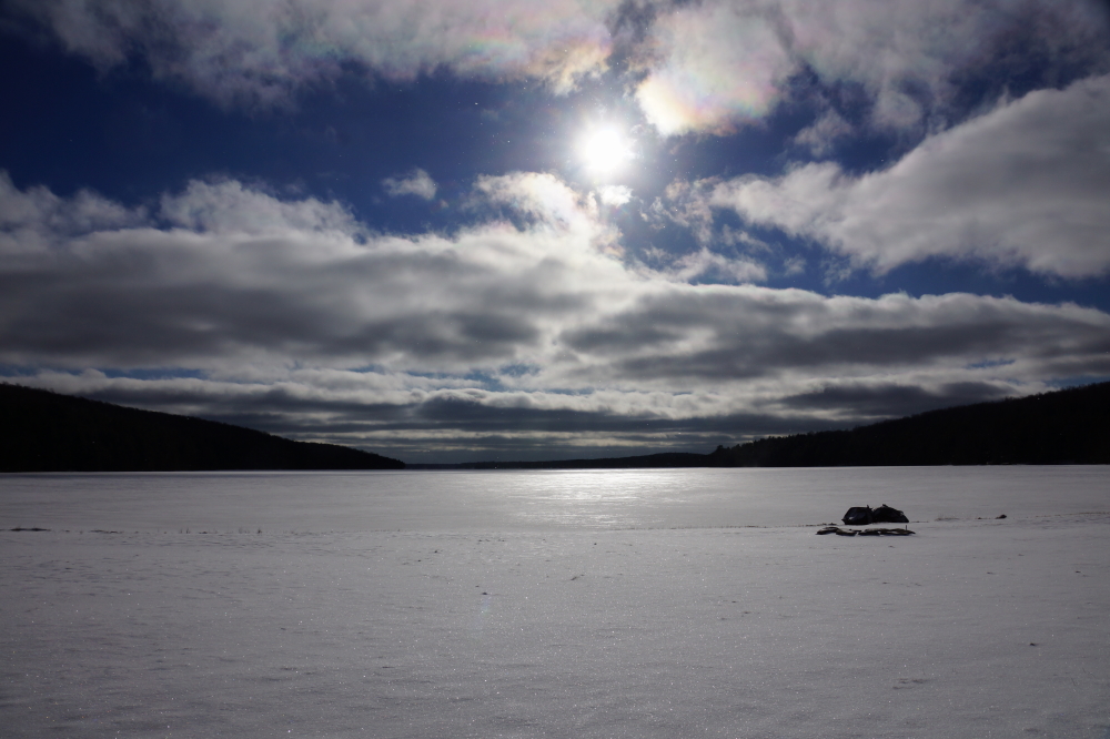 The sun was welcome and is currently being sorely missed. Even so, sunny, blue sky days in January lose some of their charm due to the temperatures that tend to accompany them. Think thick mittens and liquefied gasses.  We'll get an ice thickness check soon. It should be close to a foot. If we don't get a few inches of snow on top of that ice soon, it's going to be a short snow-go season.<br><br><br>-Nemo laughs derisively at weak sauce snow storms.