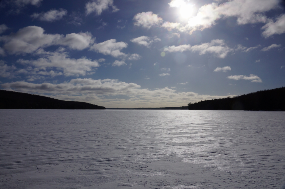 The general trend last week could be described as cooler. This was not completely unexpected for this time of year. Historically, the lake is near the most Wintery part of Winter. It's the time of year where the days are slowly getting longer, yet ice-out seems eons away. Ice-out will come, but there will be lots of hat wearing between then and now.