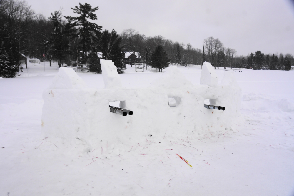 With the dawn (plus the time required to recover from the after party), came the damage assessment and stick pickup. The North's fort had less visible damage this year. This was not due to misses but rather a pre-war watering that made the fort's walls more solid ice than compacted snow.