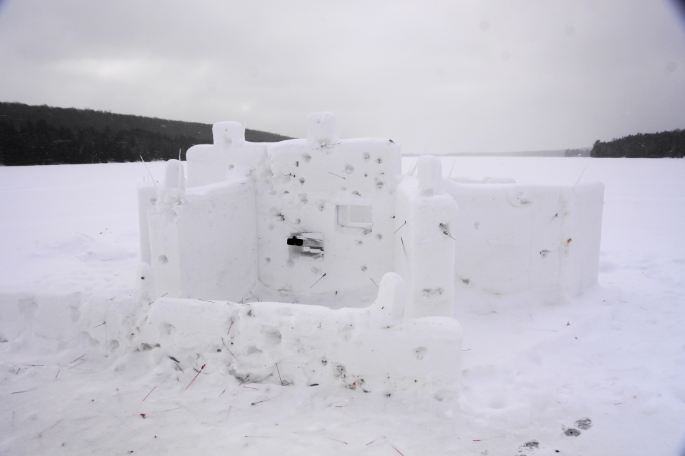 The South's compacted snow walls were pummeled with the most damage taking place in the middle section and the anti-skip wall.