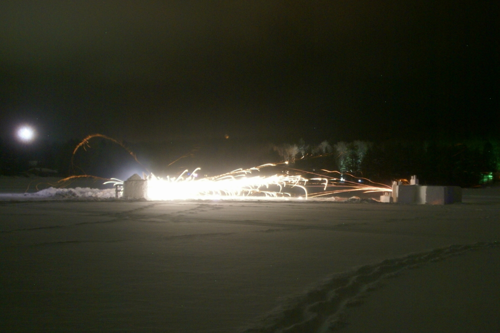 Just after 7:00 PM the first shots started to pour from the walls.