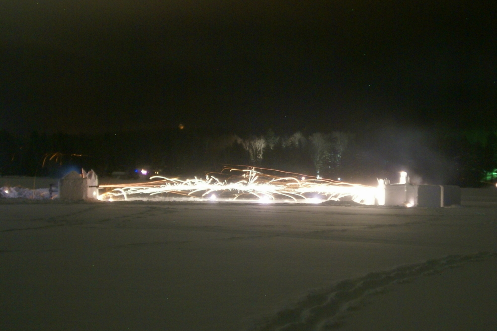 The war time wind coupled with a 60 foot separation combined to make flat trajectories especially effective.