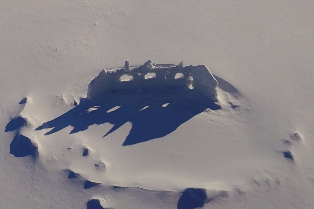 The northern fort was more of a fixer-upper. Lacking a breakfast nook and rumored to be haunted (by a head-bonked bottle rocketeer!), the wing walled rampart never had a listing, but at the start of last week, its ice wall remained tall and strong.