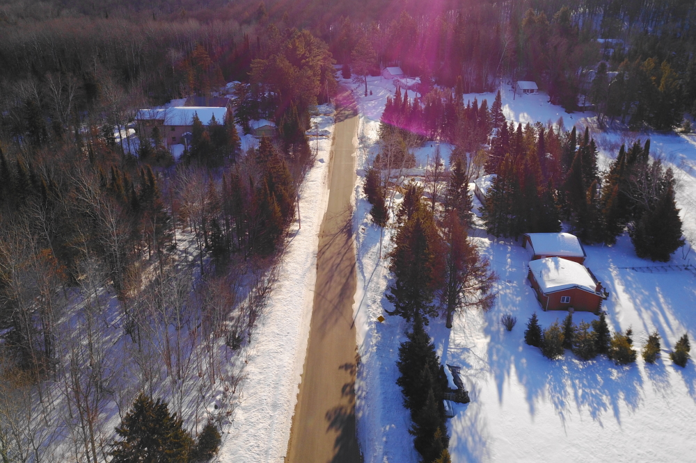 Roads that are well shaded still can be ugly, but stretches exposed to the sun are clear of ice and snow. 