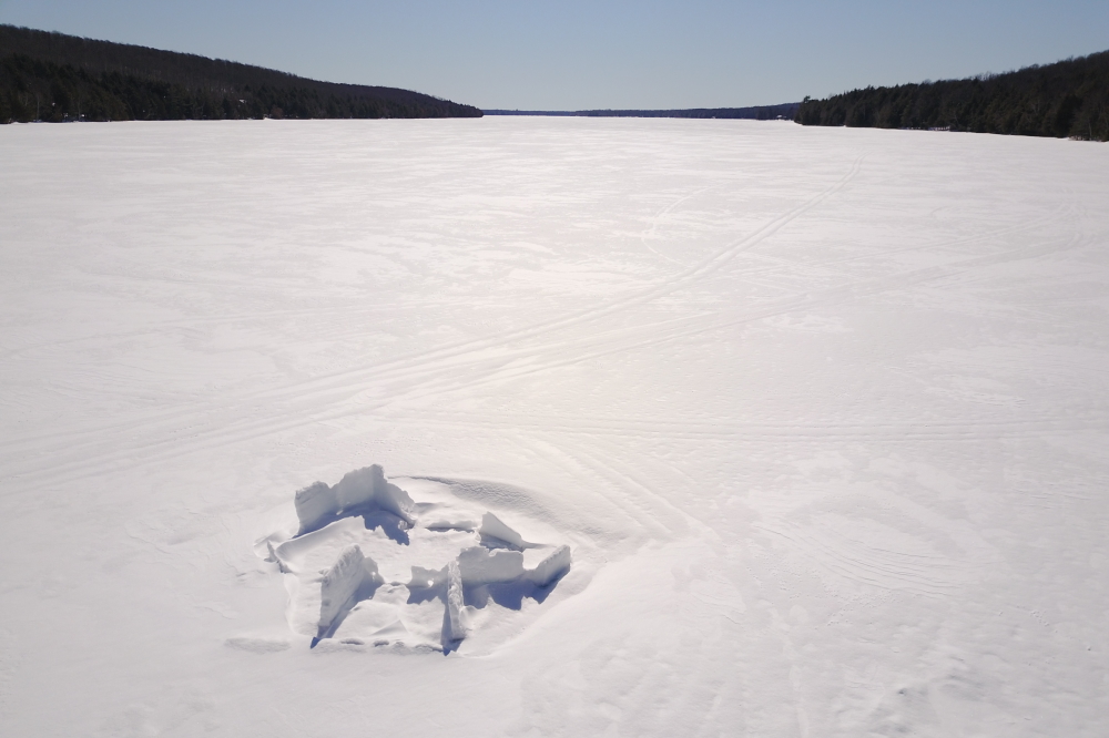Full on sun and above freezing days have not been kind to the Southern Bottle Rocket War fort..
