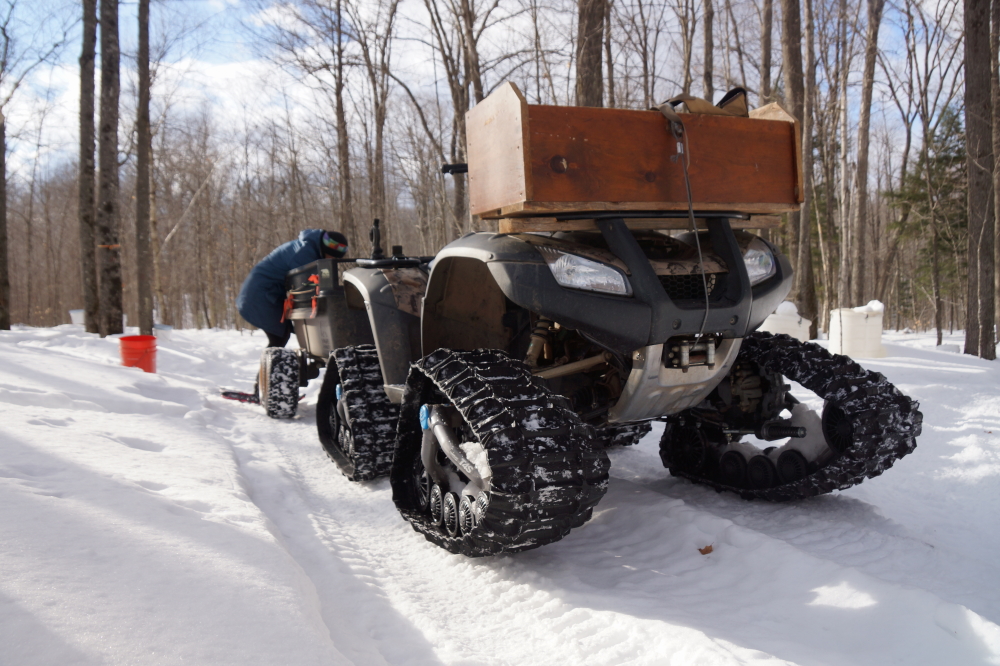 If not for the ATV with the feet, many men would have been lost to the deep drifts and roaming yeti.