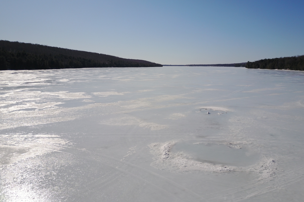 The snow forts of January were heavily damaged during the warm.