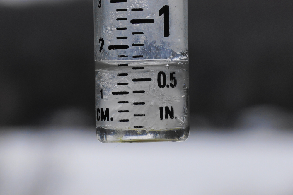 The lake area got over half an inch of cold rain midweek.