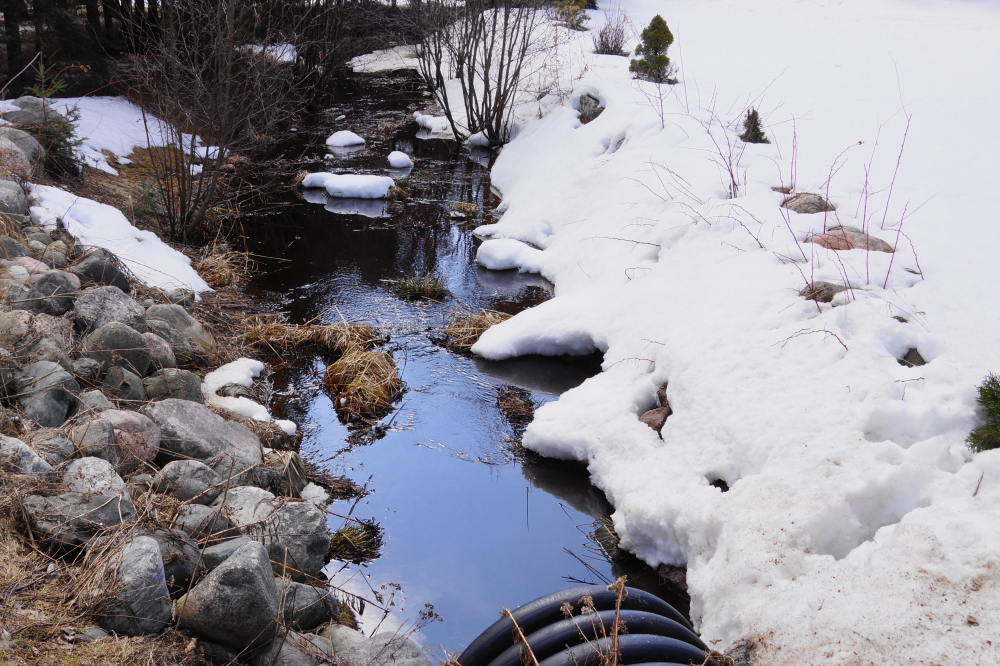 The rapidly melting streams flowing into the lake got more torrent-y.